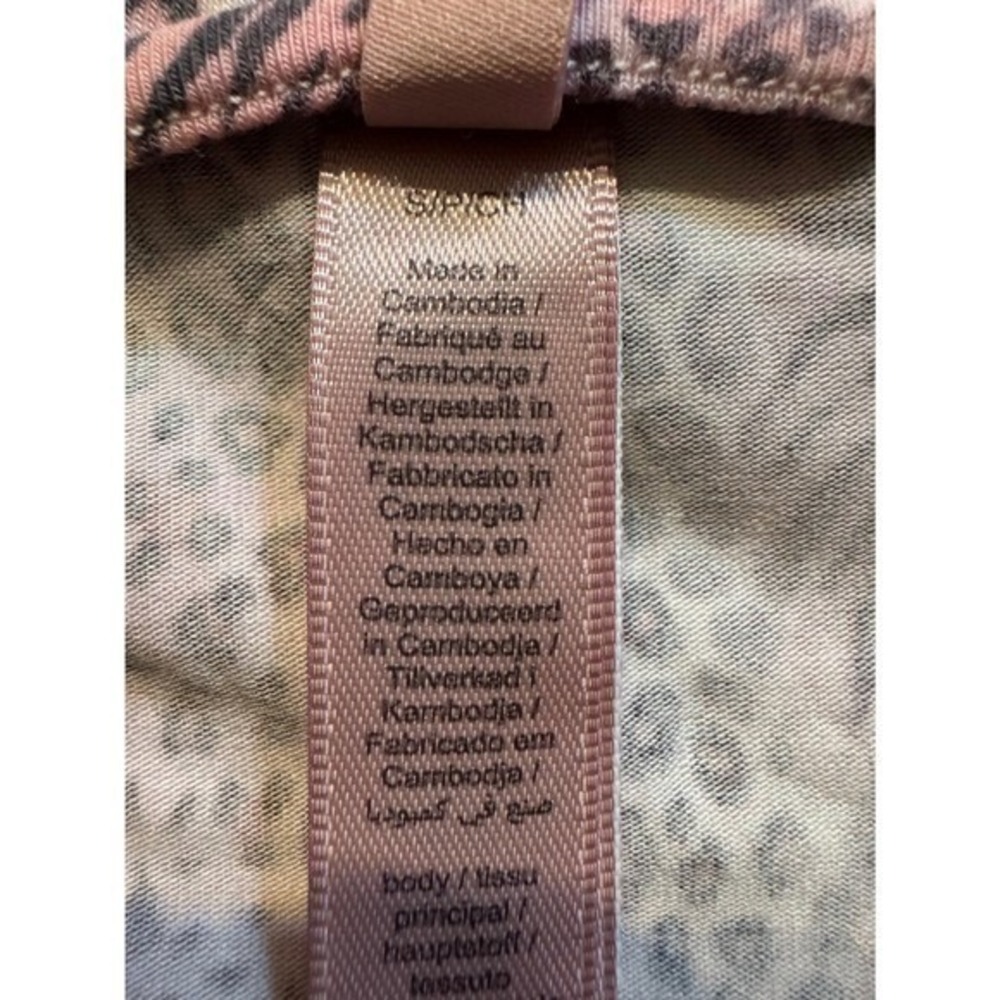 SKIMS Sleep Long‎ Pajama Set Bloom Mini Multi Animal Print Size S - Picture 6 of 8
